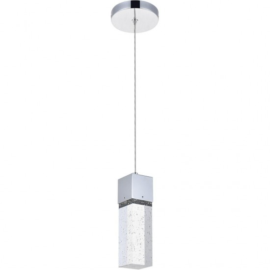 Elegant Lighting Novastella 1 Light Chrome Led Pendant