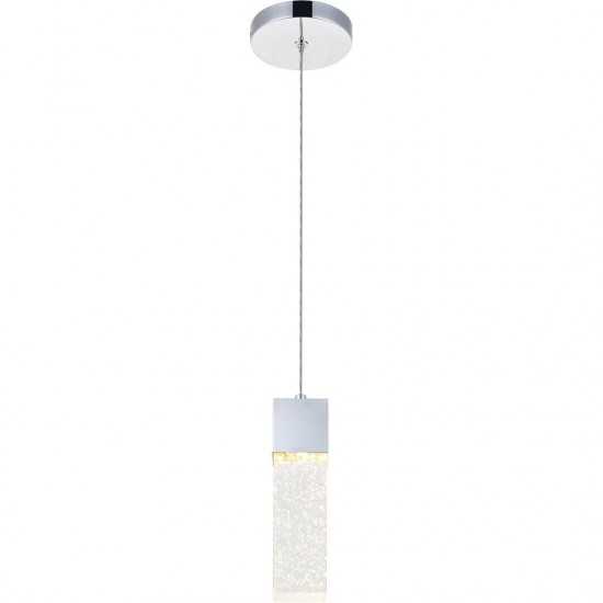 Elegant Lighting Novastella 1 Light Chrome Led Pendant