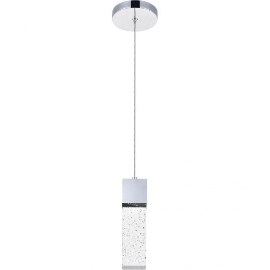 Elegant Lighting Novastella 1 Light Chrome Led Pendant