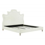 TOV Furniture Serenity Cream Velvet Bed in King