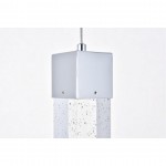 Elegant Lighting Novastella 1 Light Chrome Led Pendant