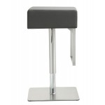 TOV Furniture Seville Grey Stainless Adjustable Barstool