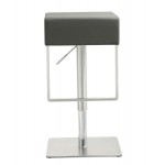 TOV Furniture Seville Grey Stainless Adjustable Barstool