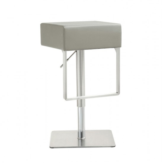 TOV Furniture Seville Light Grey Adjustable Barstool