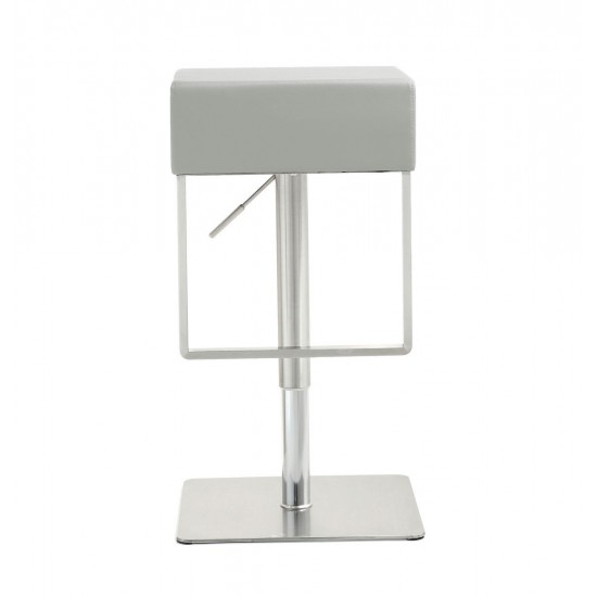 TOV Furniture Seville Light Grey Adjustable Barstool