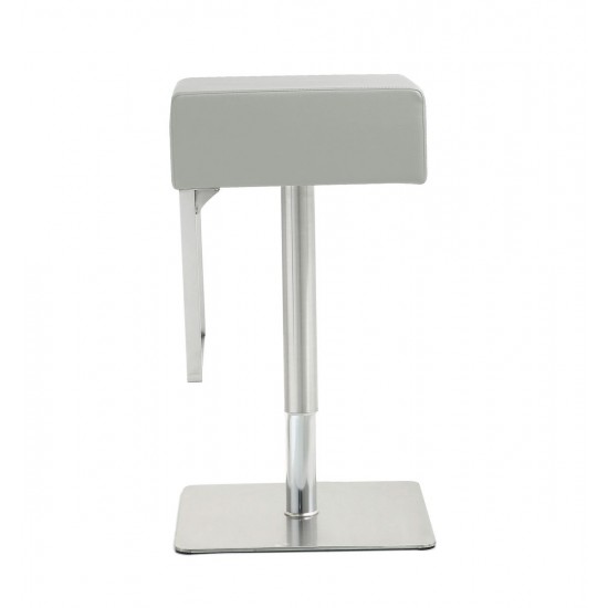 TOV Furniture Seville Light Grey Adjustable Barstool