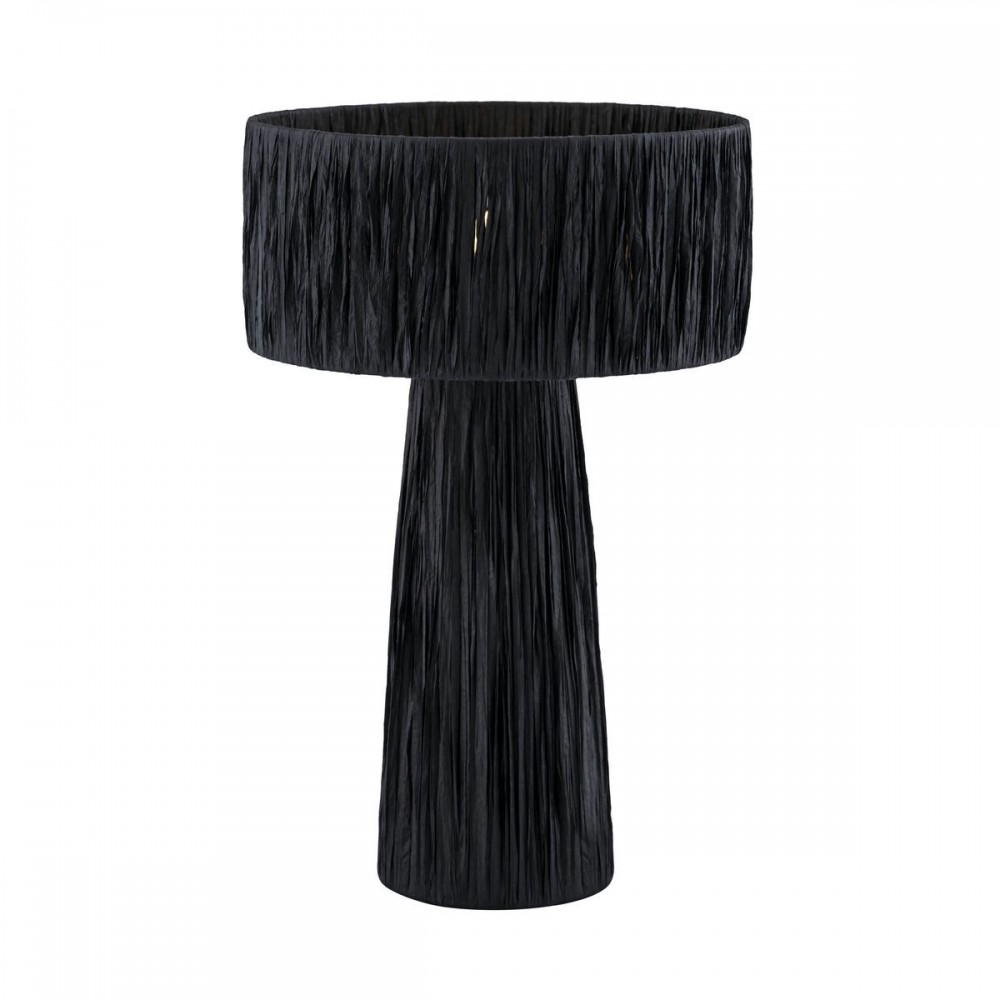 TOV Furniture Shelby Rafia Black Table Lamp