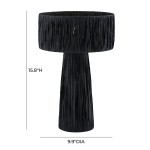 TOV Furniture Shelby Rafia Black Table Lamp