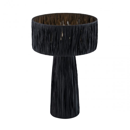 TOV Furniture Shelby Rafia Black Table Lamp