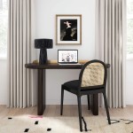 TOV Furniture Shelby Rafia Black Table Lamp