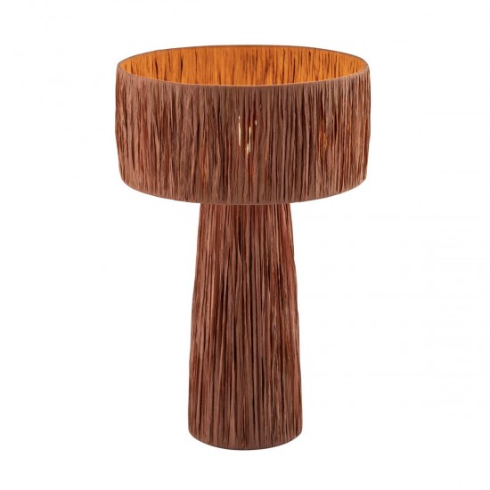 TOV Furniture Shelby Rafia Brick Table Lamp