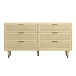 TOV Furniture Sierra Buttermilk 6 Drawer Dresser