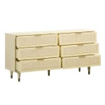 TOV Furniture Sierra Buttermilk 6 Drawer Dresser