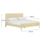 TOV Furniture Sierra Buttermilk Bed in Queen