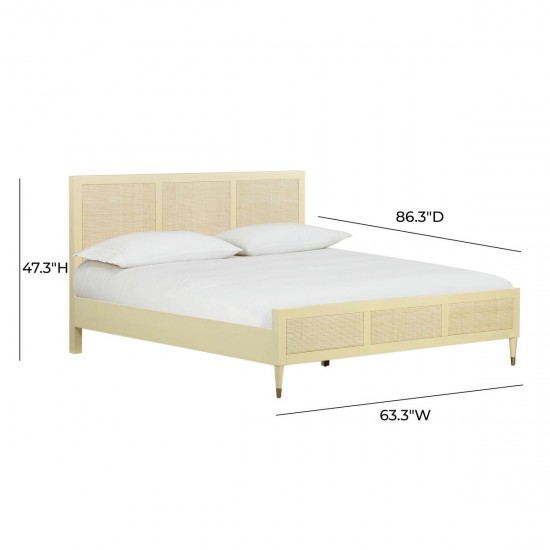 TOV Furniture Sierra Buttermilk Bed in Queen