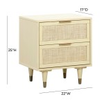 TOV Furniture Sierra Buttermilk Nightstand