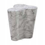 TOV Furniture Slab Marble Short Side Table