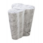 TOV Furniture Slab Marble Tall Side Table