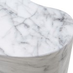 TOV Furniture Slab Marble Tall Side Table