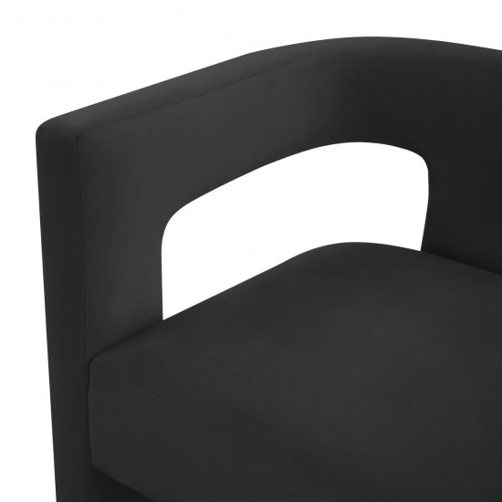 TOV Furniture Sloane Black Velvet Chair