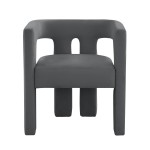 TOV Furniture Sloane Dark Grey Velvet Chair