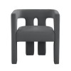 TOV Furniture Sloane Dark Grey Velvet Chair