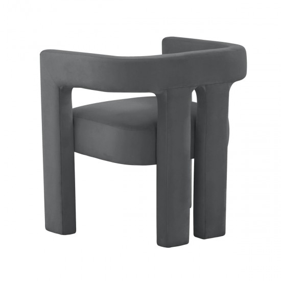 TOV Furniture Sloane Dark Grey Velvet Chair