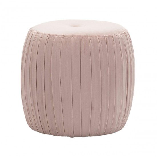 TOV Furniture Sommer Blush Velvet Ottoman