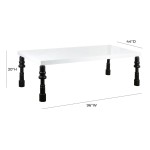 TOV Furniture Spindle Gloss Lacquer Dining Table