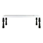TOV Furniture Spindle Gloss Lacquer Dining Table