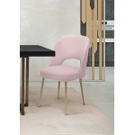 TOV Furniture Swell Blush Velvet Chair