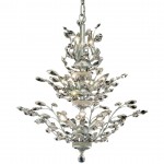 Elegant Lighting Orchid 13 Light Chrome Chandelier Clear Swarovski Elements Crystal