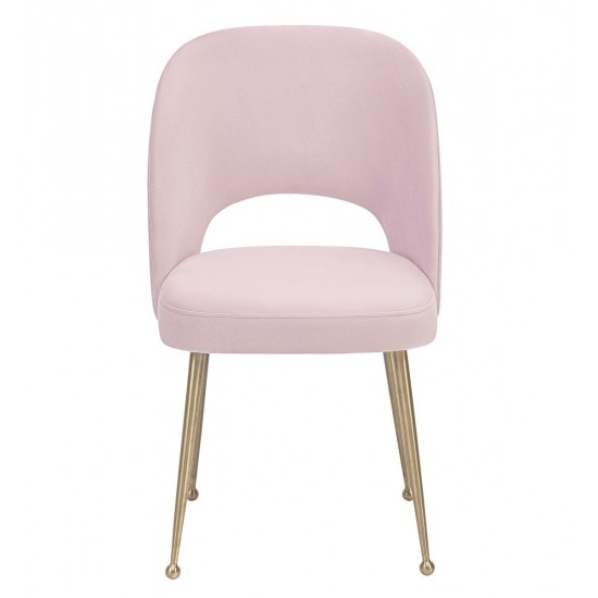 TOV Furniture Swell Blush Velvet Chair