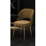 TOV Furniture Swell Cognac Velvet Chair