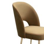 TOV Furniture Swell Cognac Velvet Chair