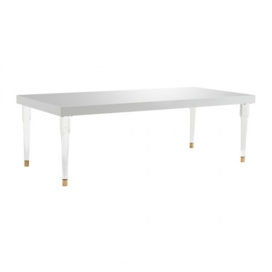 TOV Furniture Tabby Glossy Lacquer Dining Table