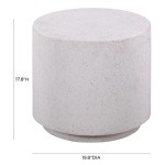 TOV Furniture Terrazzo Light Speckled Side Table