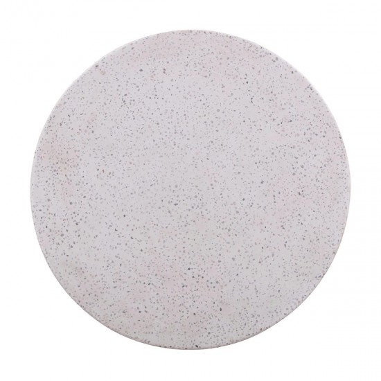 TOV Furniture Terrazzo Light Speckled Side Table