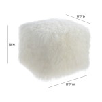 TOV Furniture Tibetan Sheep Pouf