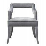 TOV Furniture Tiffany Grey Velvet Chair