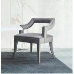 TOV Furniture Tiffany Grey Velvet Chair