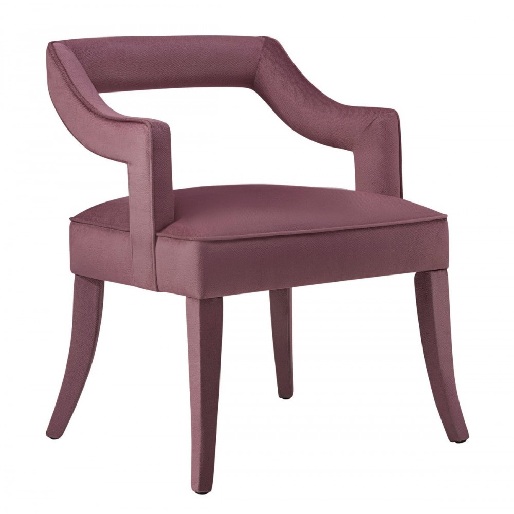 TOV Furniture Tiffany Pink Slub Velvet Chair TOV Furniture Tiffany Pink Slub Velvet Chair