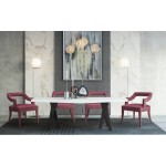 TOV Furniture Tiffany Pink Slub Velvet Chair