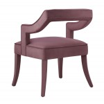 TOV Furniture Tiffany Pink Slub Velvet Chair
