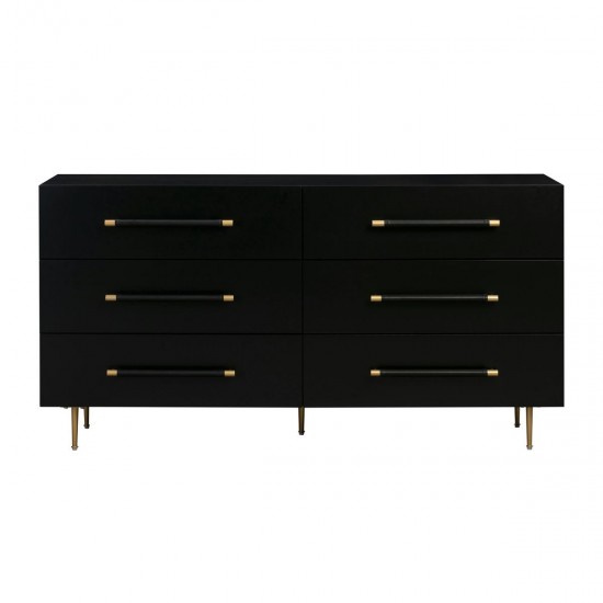 TOV Furniture Trident Black 6 Drawer Dresser