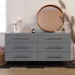 TOV Furniture Trident Grey 6 Drawer Dresser