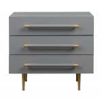 TOV Furniture Trident Grey Nightstand