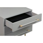 TOV Furniture Trident Grey Nightstand