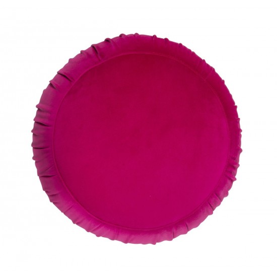 TOV Furniture Tulip Pink Velvet Ottoman