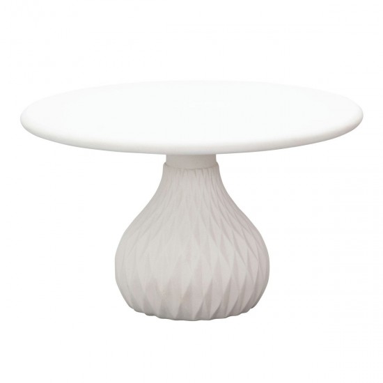 TOV Furniture Tulum Ivory Concrete Coffee Table